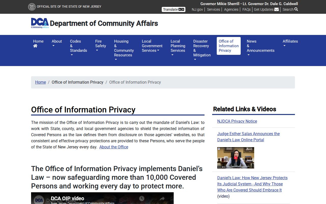 Mercer neighbors Daniel’s Law privacy protections