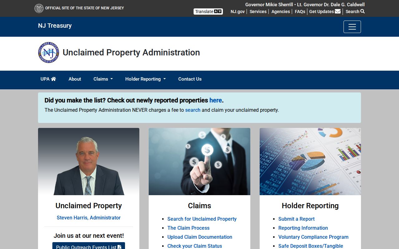 Mercer residents directory unclaimed property search